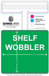 Shelf Talker Wobbler Free Template Rectangle